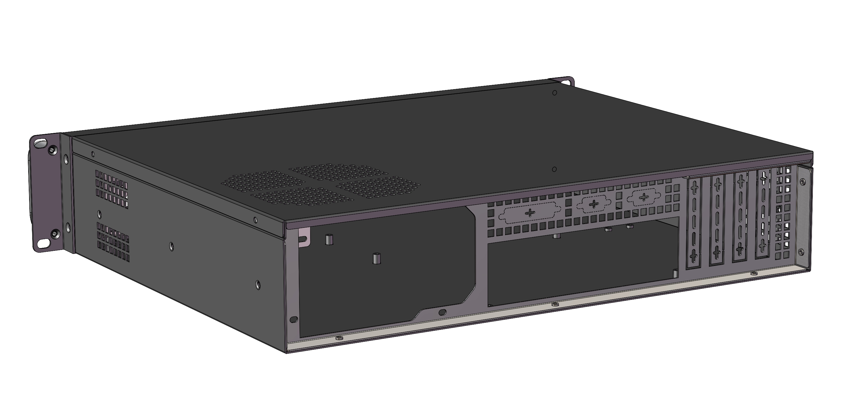 2U机箱深度350mm-ATX主板尺寸＜244-244