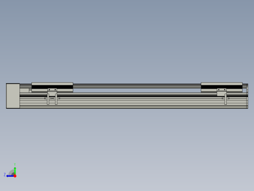 直线模组LHA170-S600-R设计图纸右视缩略图