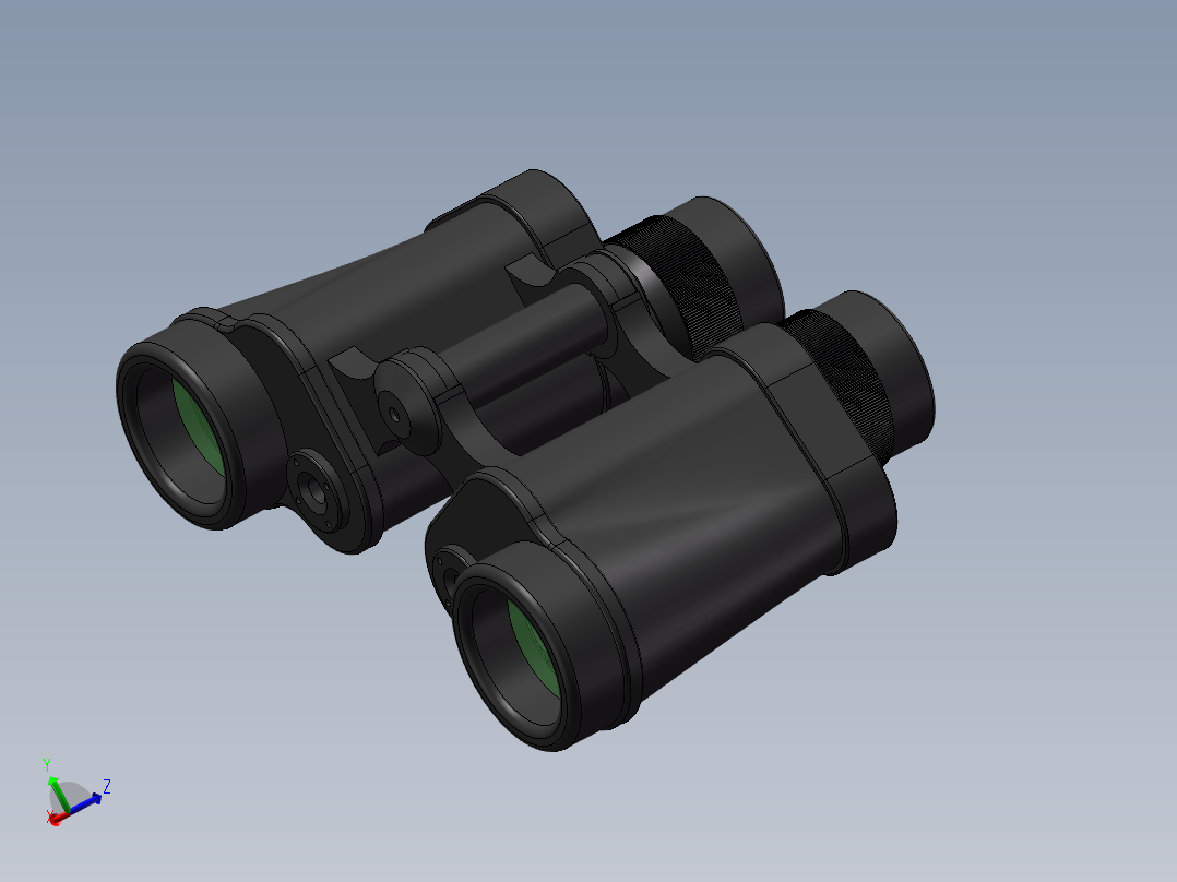 普通军用望远镜主视图
