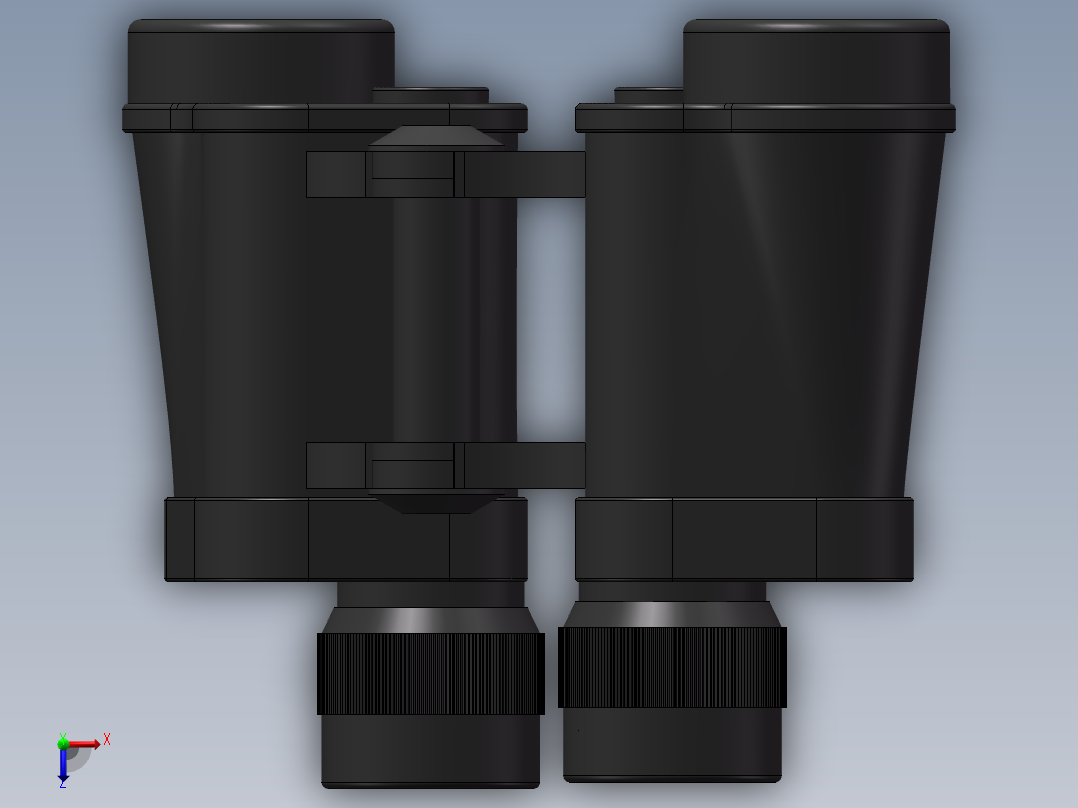 普通军用望远镜俯视图