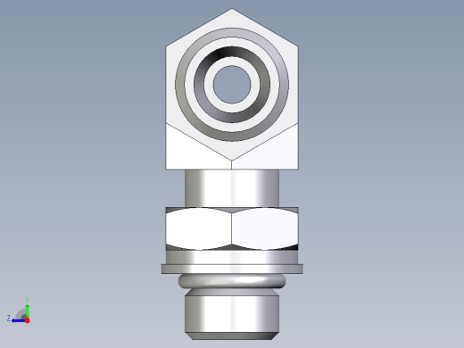 卡套式工业通用硬管接头EO_Adjustable_locknut_branch_tee_TEE06LMOROMDCF右视缩略图