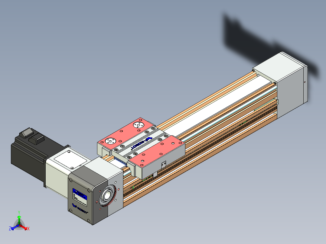 威洛博一般环境皮带-EB8-L200-S200-A1-ZP75-M3-L4正等轴测图