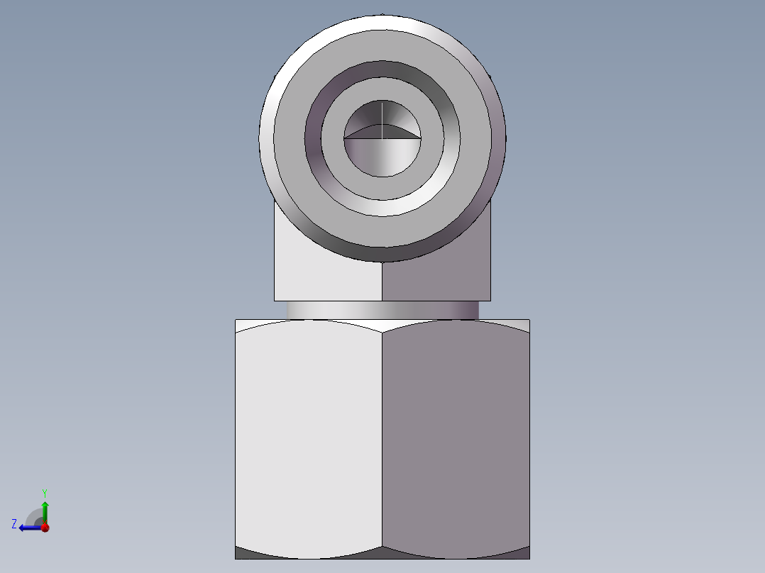 直角组合接头、2D9-16右视图