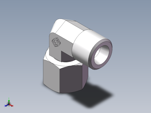 直角组合接头、2D9-16正等轴测缩略图