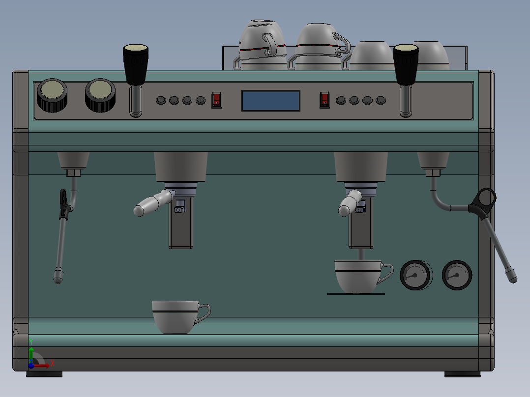咖啡机前视图