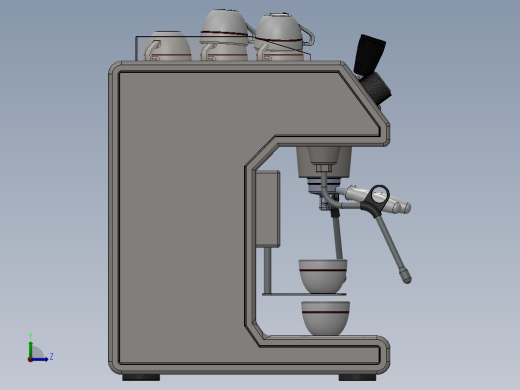 咖啡机左视缩略图