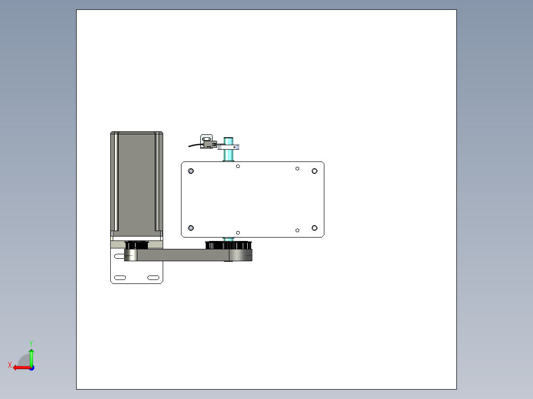 旋转夹紧 旋转自动夹紧装置 分割器旋转机构后视图