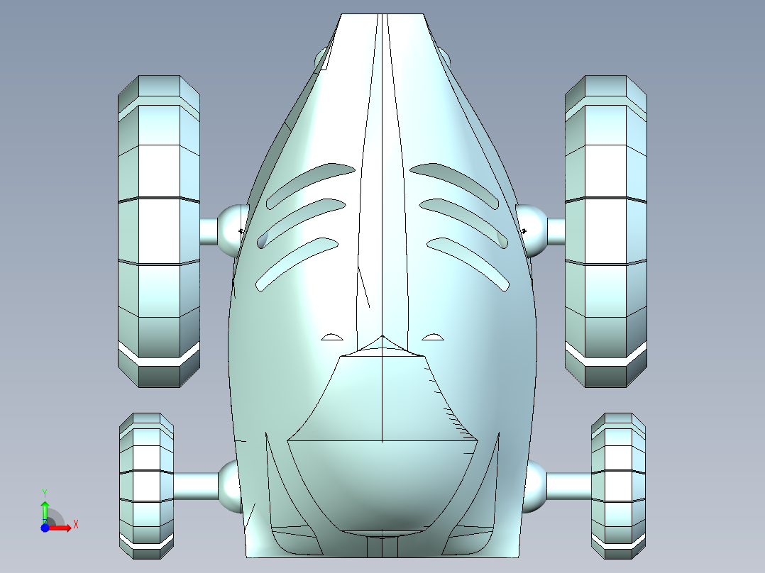 B3003923-地狱骑行汽车前视图