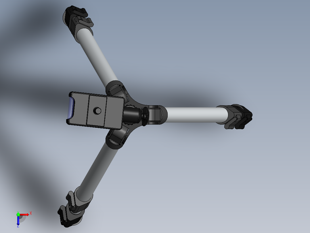 三脚架(6)俯视图