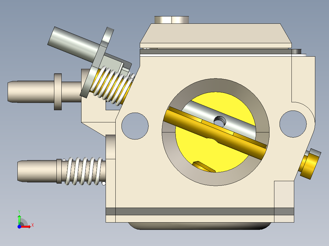 A0003663-完全详细的STHIL HD19D化油器前视图