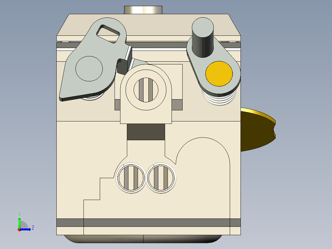 A0003663-完全详细的STHIL HD19D化油器左视图