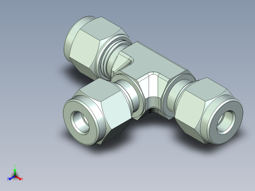 B3004475-DK-LOCK 6毫米金属垫片用公接头三通管件