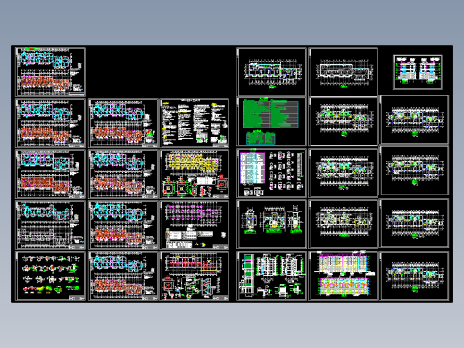 某异形柱框架住宅建筑结构设计图