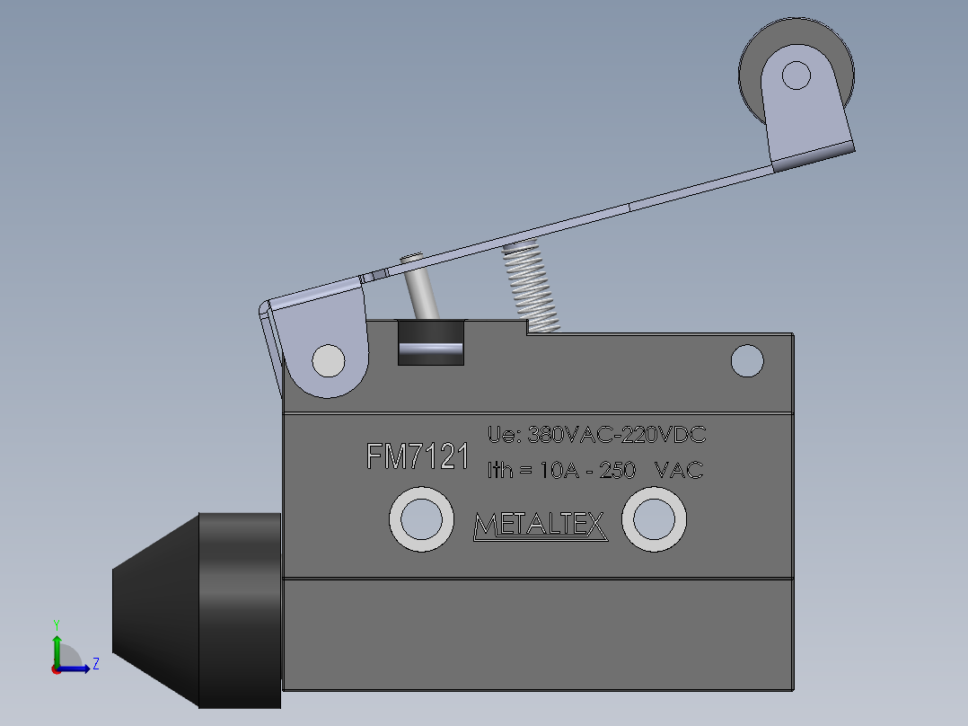 限位开关左视图