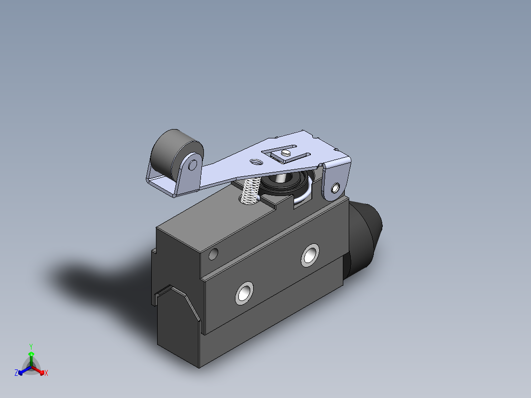 限位开关正等轴测图