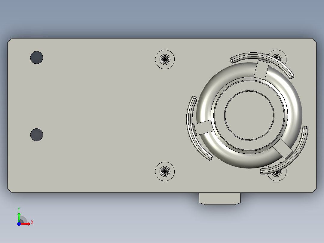 卷膜总成前视图