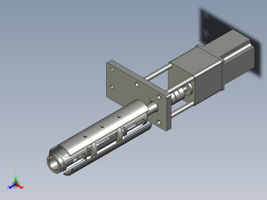 卷膜总成正等轴测缩略图