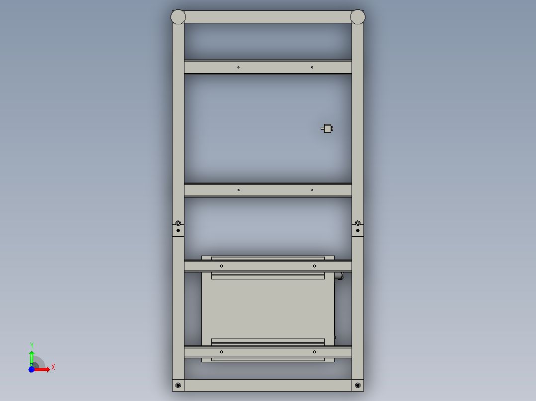 液压站油冷机组件前视图