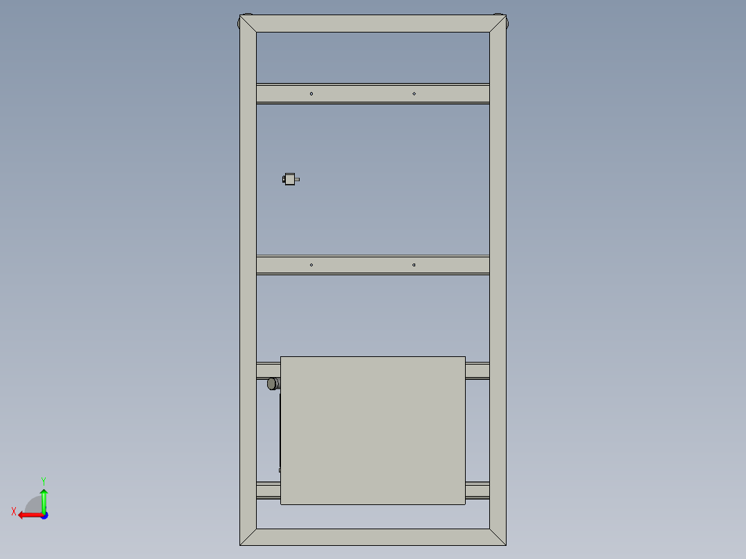 液压站油冷机组件后视图