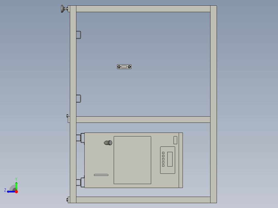 液压站油冷机组件右视图