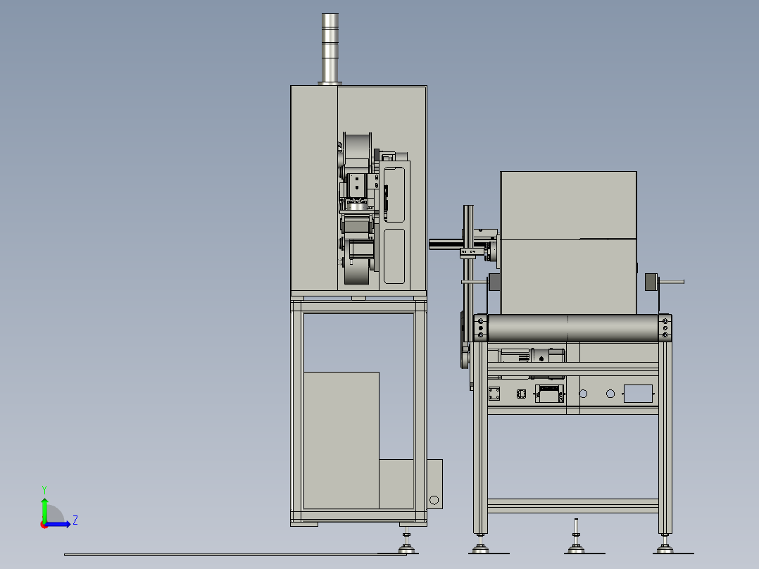 贴标示意左视图