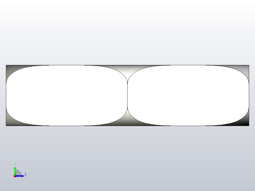 薄锁紧螺母-包含所有配置的Solidworks零件文件2左视图