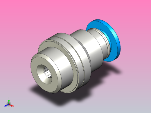 快插接头QS-G1_8-4-I正等轴测缩略图