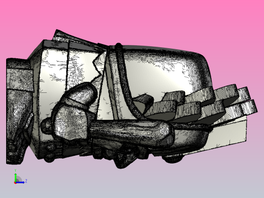 阿兹特克人（Aztec）首领 3D模型 stl文件左视缩略图