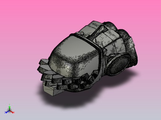 阿兹特克人（Aztec）首领 3D模型 stl文件正等轴测缩略图