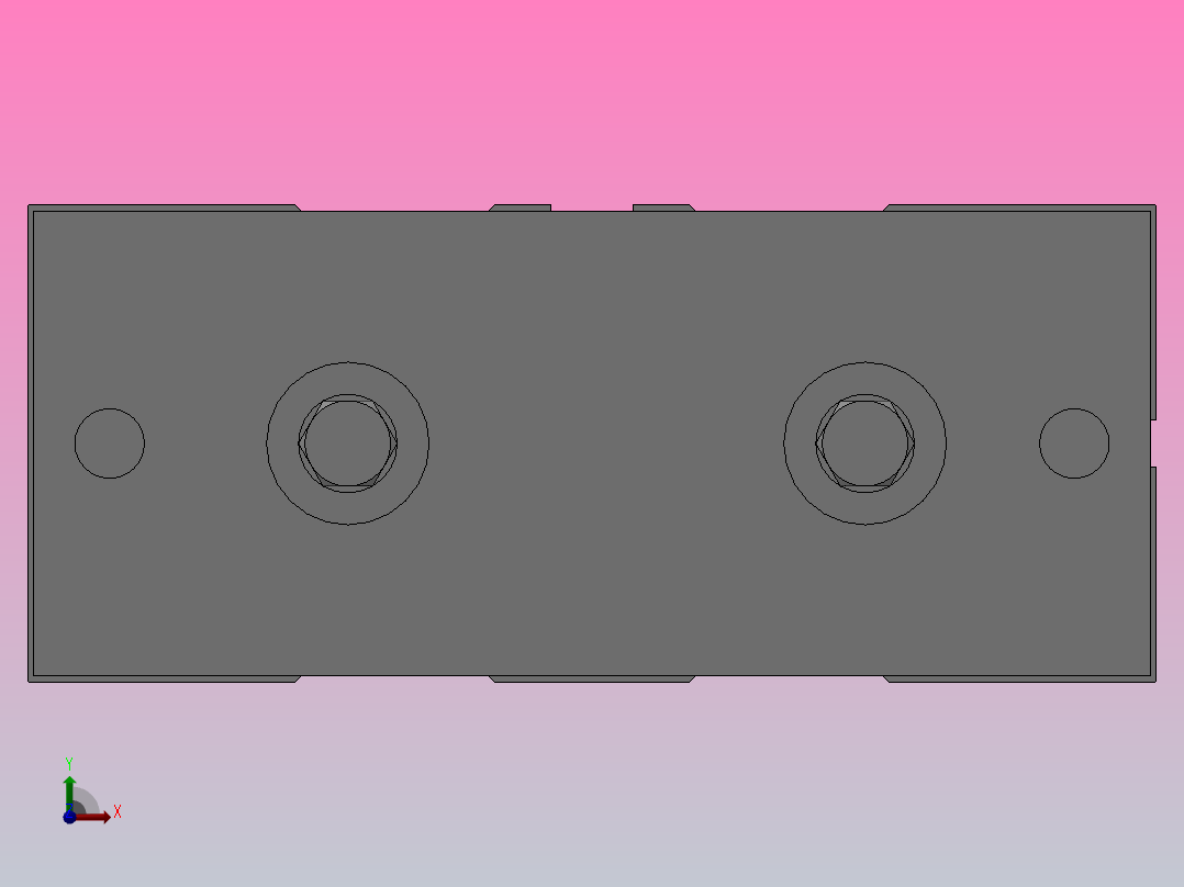 双轴气缸[QTN-32×60]前视图