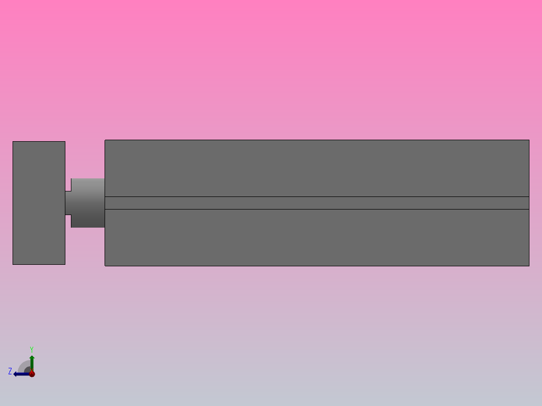 双轴气缸[QTN-32×60]右视图