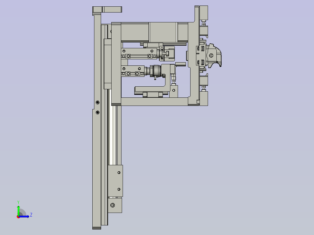 DF0055-5-5-01电导通载具及PIN变形测试机构左视图