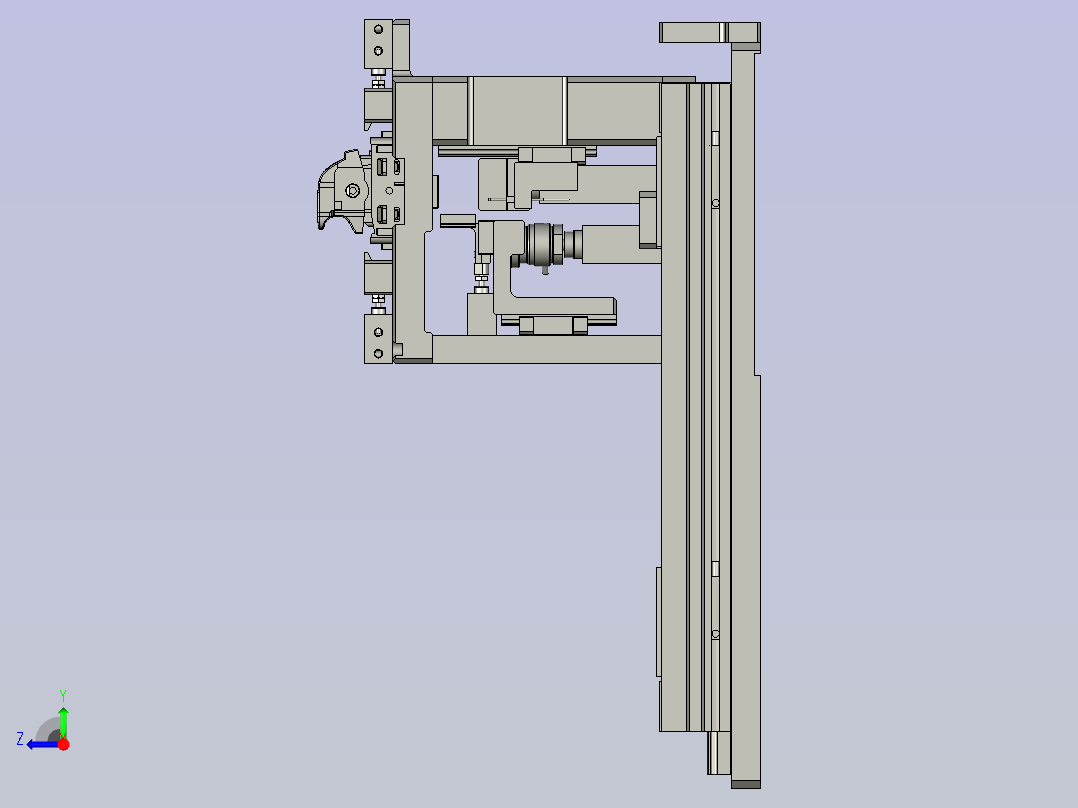 DF0055-5-5-01电导通载具及PIN变形测试机构右视图