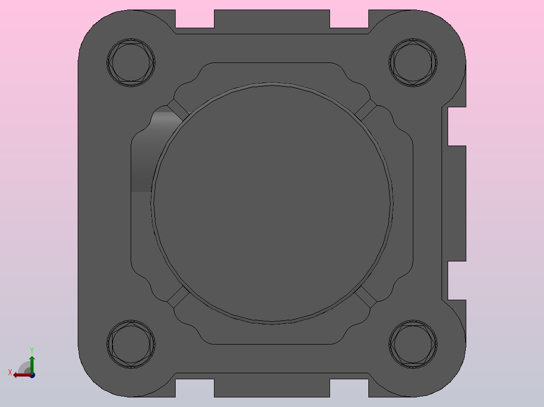 SE标准复动型气缸SE 50×100-S后视图