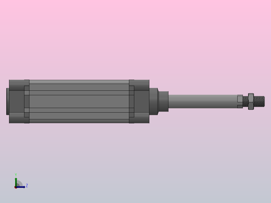 SE标准复动型气缸SE 50×100-S左视图