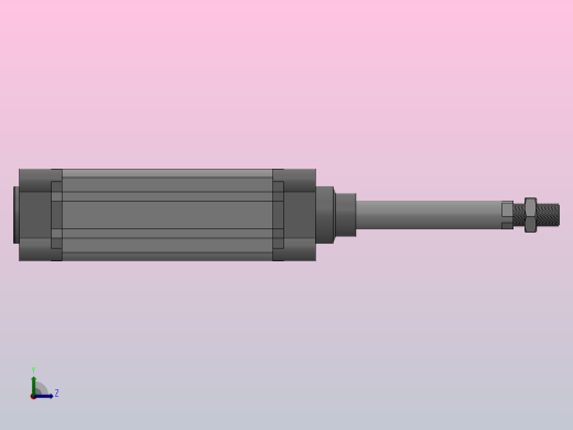 SE标准复动型气缸SE 50×100-S左视缩略图