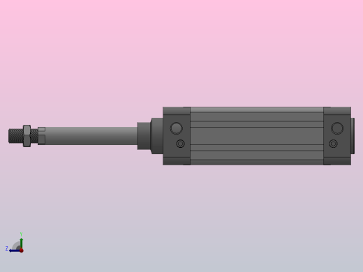 SE标准复动型气缸SE 50×100-S右视缩略图