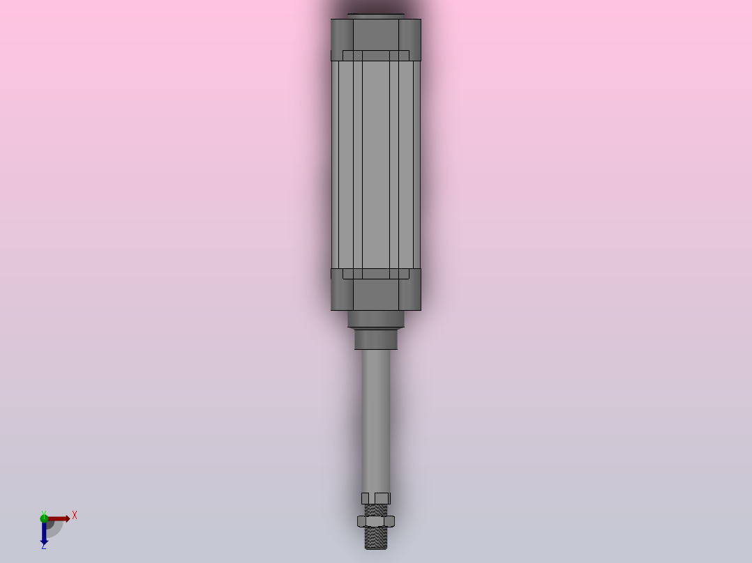 SE标准复动型气缸SE 50×100-S俯视图