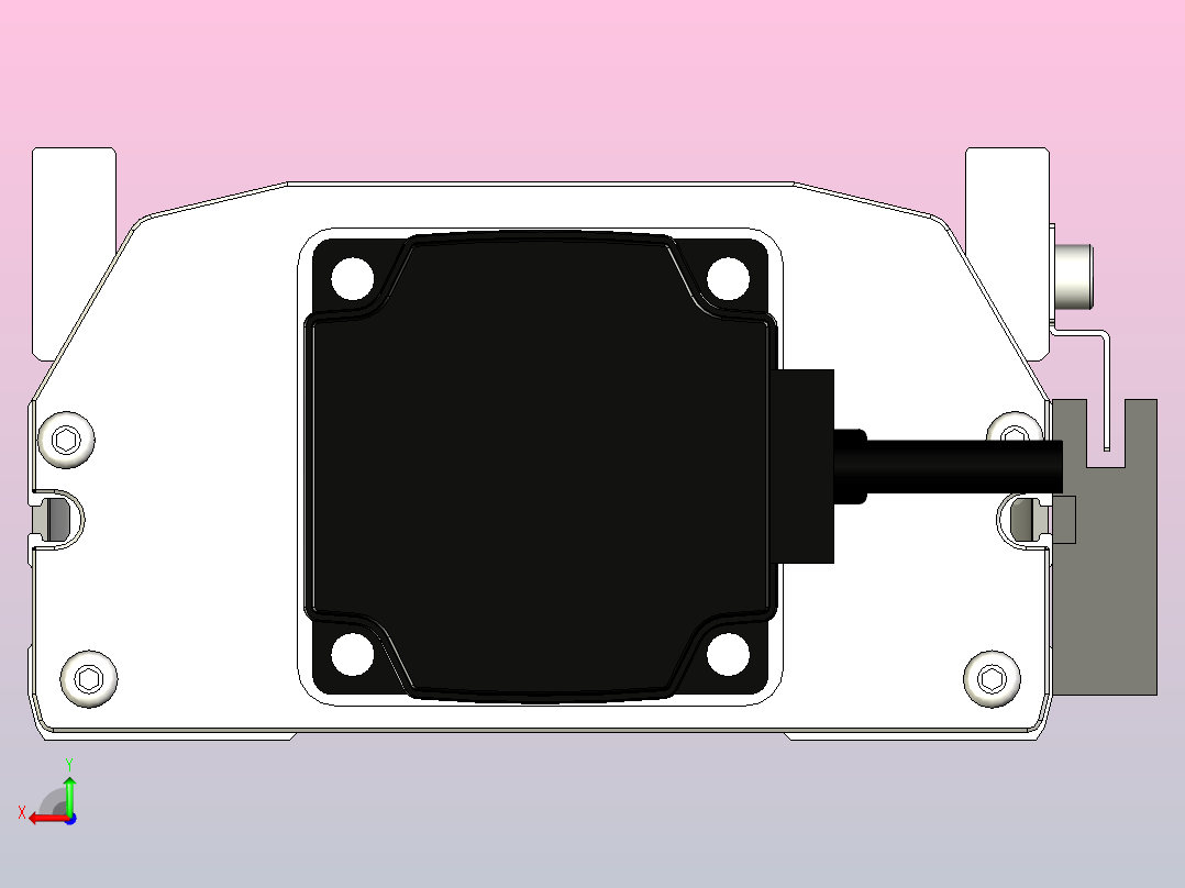 ETH14-600-BC-200W+煞車直线模组后视图