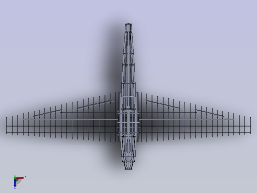 A0004953-固定翼无人机结构机架俯视缩略图
