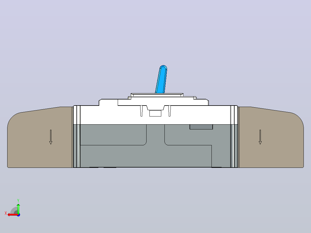 NM5-630 4P塑料外壳式断路器三维模型202401后视图