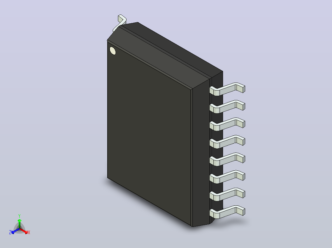 106x SOIC 封装（小外形集成电路）SOIC127P1034X267-16N主视图