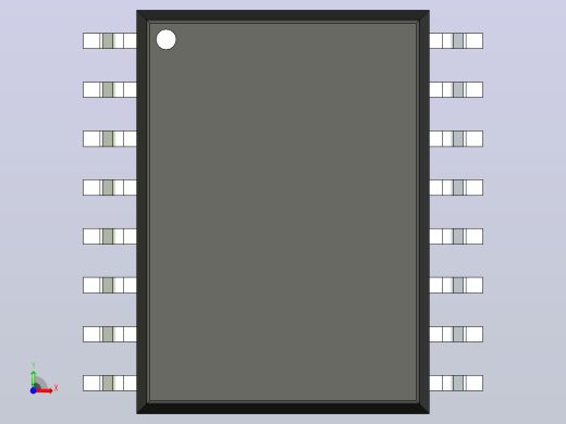 106x SOIC 封装（小外形集成电路）SOIC127P1034X267-16N前视缩略图