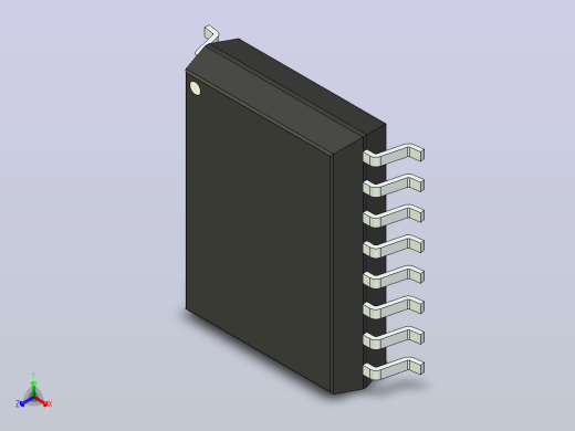 106x SOIC 封装（小外形集成电路）SOIC127P1034X267-16N正等轴测缩略图