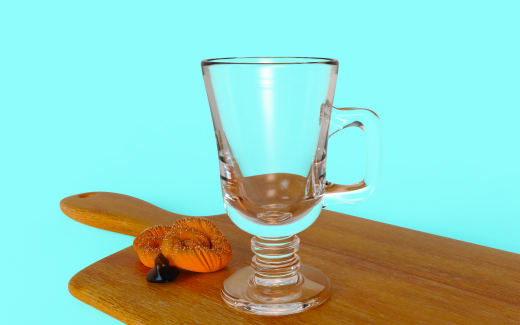 爱尔兰咖啡玻璃马克杯，带搅打奶油缩略图