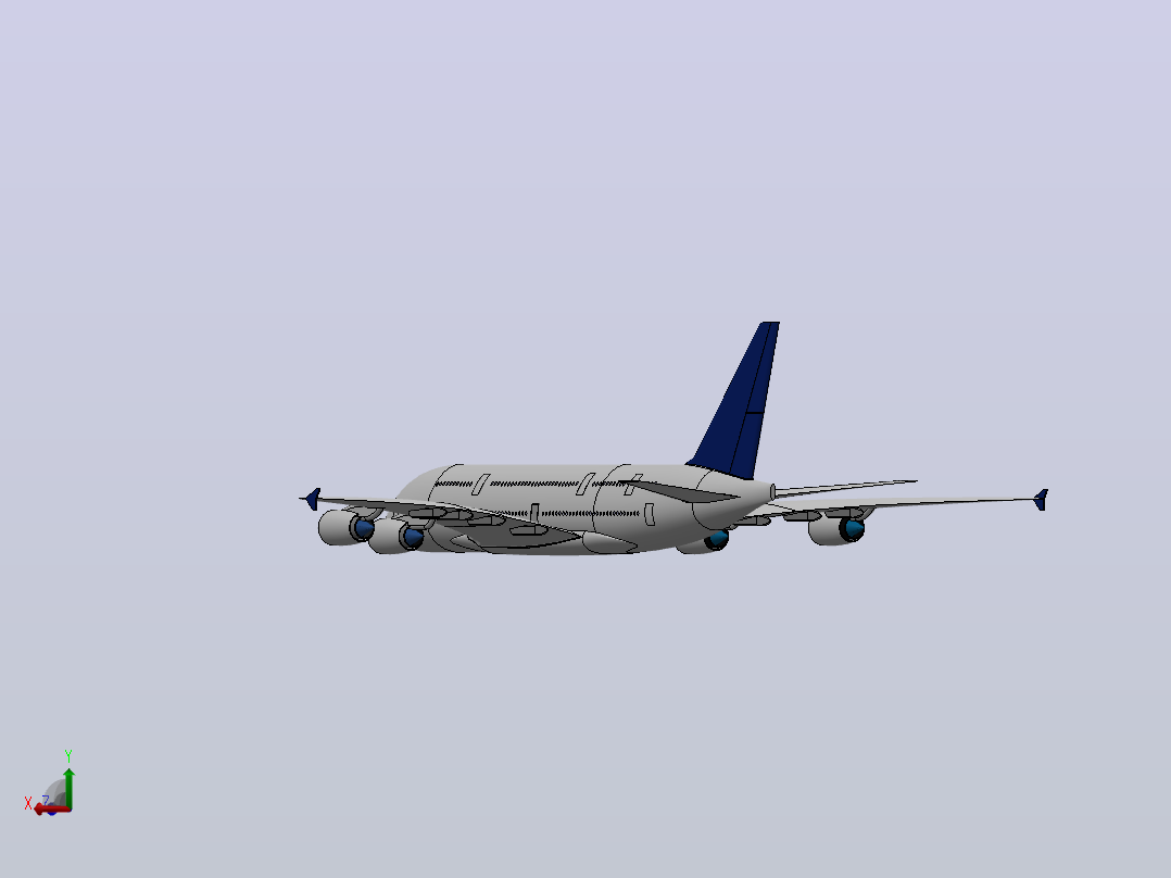 空中客车a 380主视图