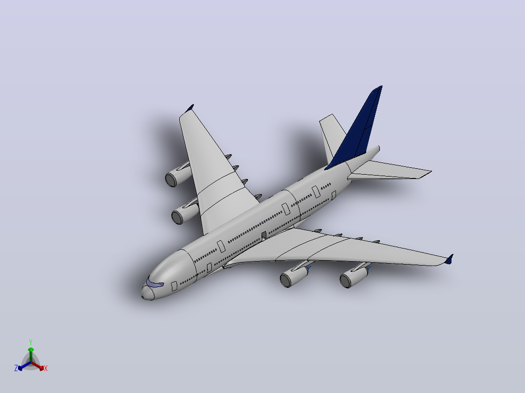 空中客车a 380正等轴测图