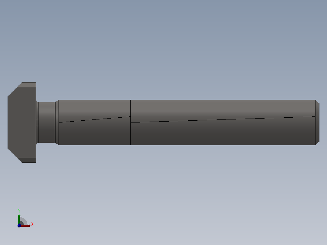 T型头地脚螺栓_M72×6×450前视图