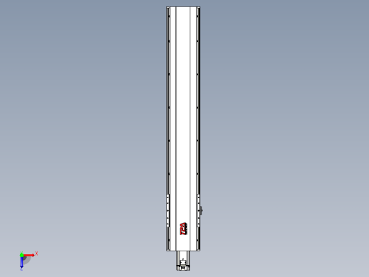 日规模组半封闭丝杆TPA-HNR-202D-2510C-L1050-M-C-P75-N3俯视缩略图