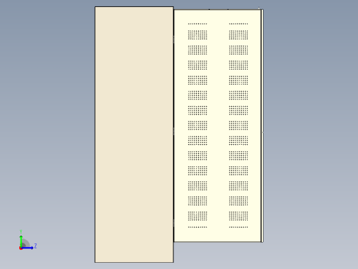 不锈钢储物柜(60x140x200)厘米和(60x100x200)厘米左视缩略图